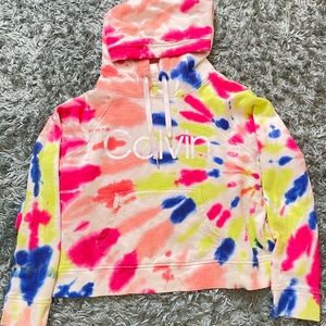 Calvin Klein embroidered tie-dye hoodie